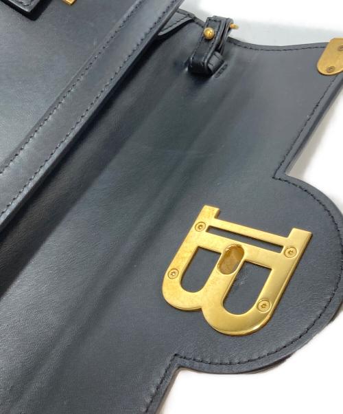 BALMAIN（バルマン）BALMAIN (バルマン) ロゴクラスブチェーンクラッチバッグ ブラックの古着・服飾アイテム