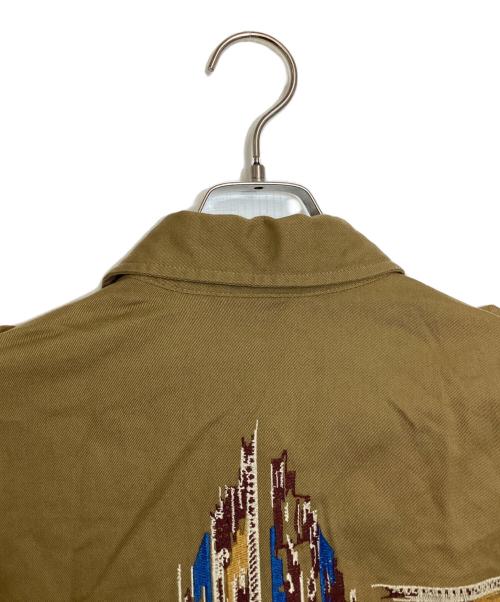 ISABEL MARANT（イザベルマラン）ISABEL MARANT (イザベルマラン) 刺繍デザインエポレットシャツ ブラウン サイズ:Mの古着・服飾アイテム