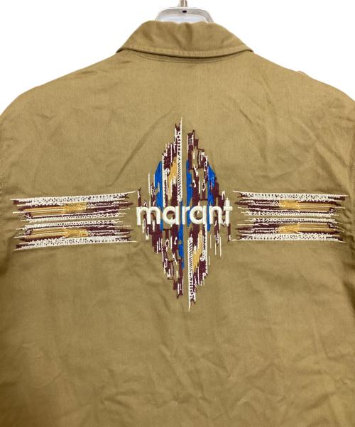 ISABEL MARANT（イザベルマラン）ISABEL MARANT (イザベルマラン) 刺繍デザインエポレットシャツ ブラウン サイズ:Mの古着・服飾アイテム