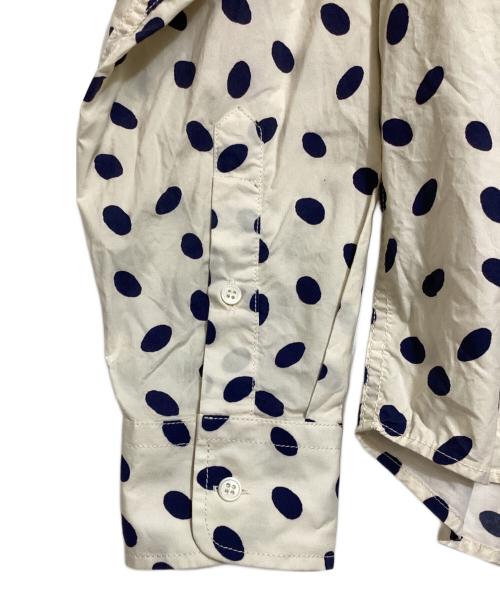 MARNI（マルニ）MARNI (マルニ) ドットストライプドッキングシャツ ベージュ×ブラック サイズ:52の古着・服飾アイテム