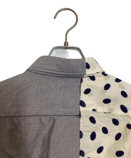 MARNI（マルニ）MARNI (マルニ) ドットストライプドッキングシャツ ベージュ×ブラック サイズ:52の古着・服飾アイテム