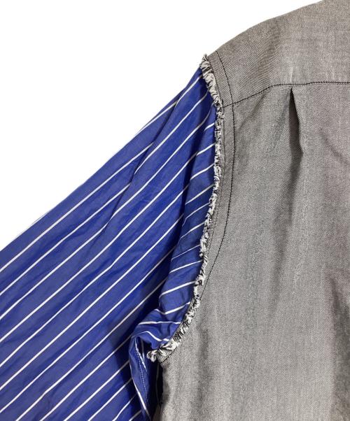 MARNI（マルニ）MARNI (マルニ) ドットストライプドッキングシャツ ベージュ×ブラック サイズ:52の古着・服飾アイテム