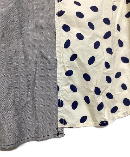 MARNI（マルニ）MARNI (マルニ) ドットストライプドッキングシャツ ベージュ×ブラック サイズ:52の古着・服飾アイテム
