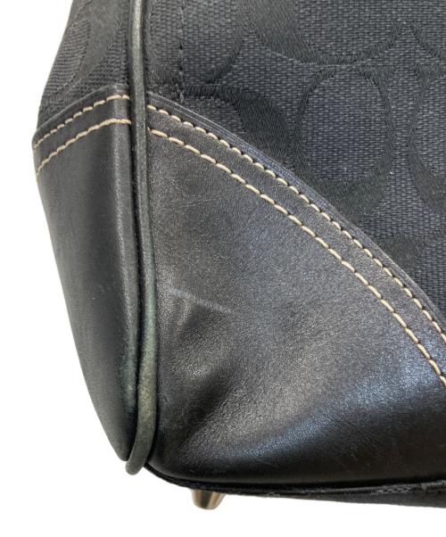 COACH（コーチ）COACH (コーチ) ホースビットシグネチャートートバッグ ブラックの古着・服飾アイテム