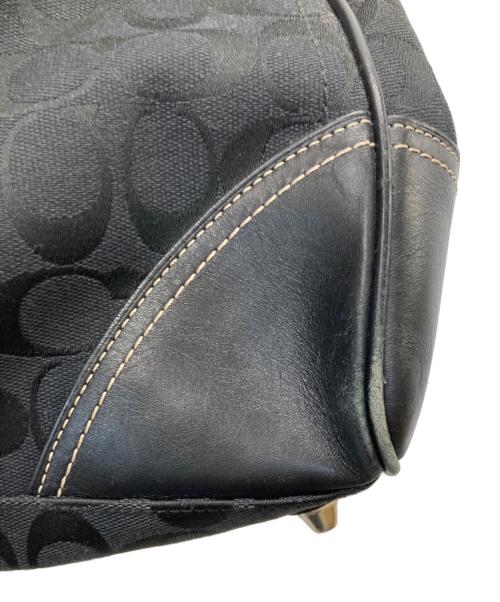 COACH（コーチ）COACH (コーチ) ホースビットシグネチャートートバッグ ブラックの古着・服飾アイテム