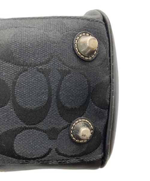 COACH（コーチ）COACH (コーチ) ホースビットシグネチャートートバッグ ブラックの古着・服飾アイテム