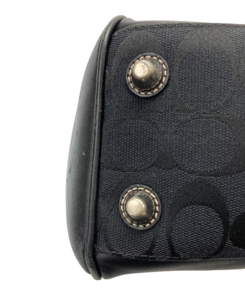 COACH（コーチ）COACH (コーチ) ホースビットシグネチャートートバッグ ブラックの古着・服飾アイテム