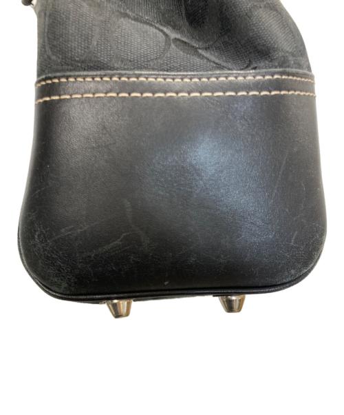 COACH（コーチ）COACH (コーチ) ホースビットシグネチャートートバッグ ブラックの古着・服飾アイテム
