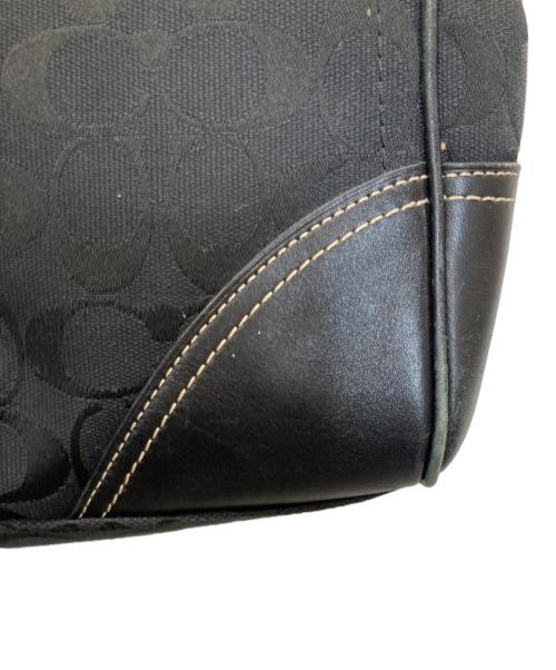 COACH（コーチ）COACH (コーチ) ホースビットシグネチャートートバッグ ブラックの古着・服飾アイテム