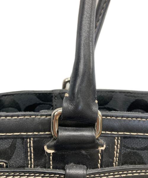 COACH（コーチ）COACH (コーチ) ホースビットシグネチャートートバッグ ブラックの古着・服飾アイテム
