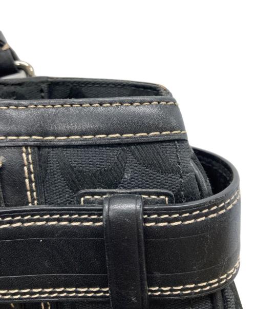 COACH（コーチ）COACH (コーチ) ホースビットシグネチャートートバッグ ブラックの古着・服飾アイテム