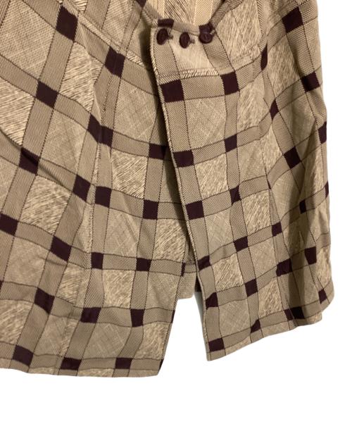 TODAYFUL（トゥデイフル）TODAYFUL (トゥデイフル) Halterneck Checkjacquard Tops ブラウン サイズ:Freeの古着・服飾アイテム