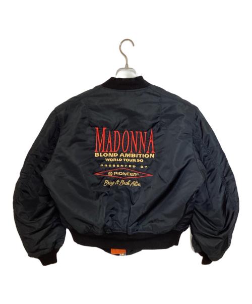 ALPHA（アルファ）ALPHA (アルファ) Pioneer (パイオニア) 90s WORLDTOUR STAFF JACKET ブラック サイズ:XLの古着・服飾アイテム
