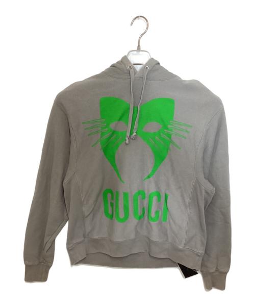 GUCCI（グッチ）GUCCI (グッチ) MANIFEST SWEATSHIRT グレー サイズ:Sの古着・服飾アイテム