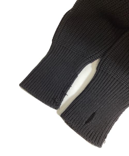 BATONER（バトナ―）BATONER (バトナ―) L'ECHOPPE (レショップ) Half Zip Ficsherman Knit ブラック サイズ:Mの古着・服飾アイテム