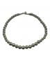 MAUA JEWELRY（マウア ジュエリー）の古着「シルバービーズショートネックレス」｜シルバー