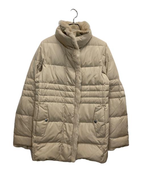 BURBERRY LONDON（バーバリーロンドン）BURBERRY LONDON (バーバリーロンドン) 裏地ノバチェックファーダウンコート ベージュ サイズ:38の古着・服飾アイテム