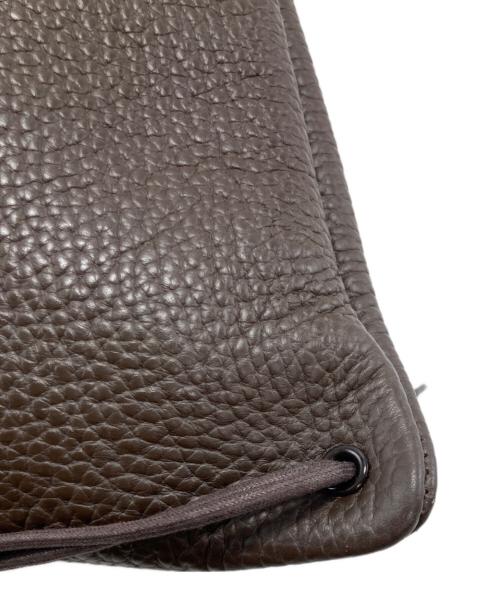 HENDER SCHEME（エンダースキーマ）Hender Scheme (エンダースキーマ) ZACC巾着ショルダーバッグ ブラウンの古着・服飾アイテム