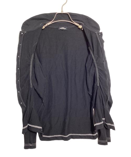 tricot COMME des GARCONS（トリココムデギャルソン）tricot COMME des GARCONS (トリココムデギャルソン) コットンフリル ステッチシャツ ブラック サイズ:Sの古着・服飾アイテム