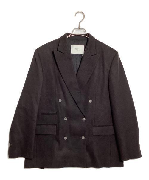 TELA（テラ）TELA (テラ) ウールダブルブレストジャケット ブラウン サイズ:44 未使用品の古着・服飾アイテム