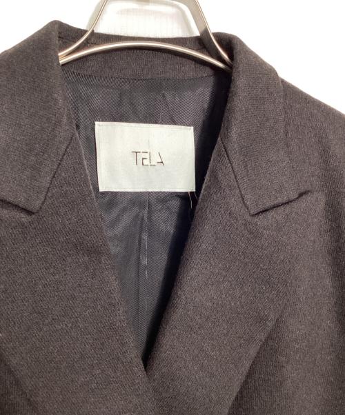 TELA（テラ）TELA (テラ) ウールダブルブレストジャケット ブラウン サイズ:44 未使用品の古着・服飾アイテム
