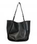 CHARLES & KEITH (チャールズアンドキース) チューブラスラウチートートバッグ ブラック：10000円