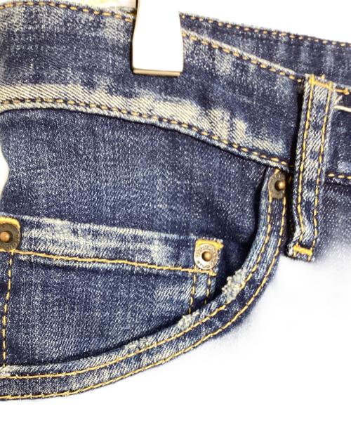 DSQUARED2（ディースクエアード）DSQUARED2 (ディースクエアード) ダメージデニムパンツ ネイビー サイズ:52の古着・服飾アイテム