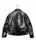 STARKE HAUT (スタークハウツ) ホースハイドダブルライダースジャケット ブラック サイズ:L：37000円