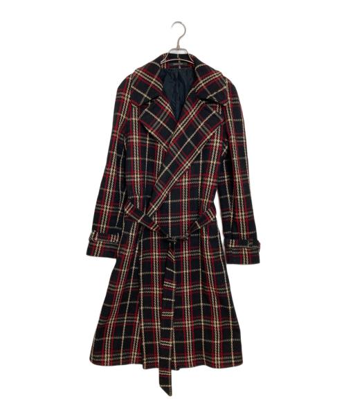 TAGLIATORE（タリアトーレ）TAGLIATORE (タリアトーレ) ラップコート ブラック×レッド×イエロー サイズ:46の古着・服飾アイテム