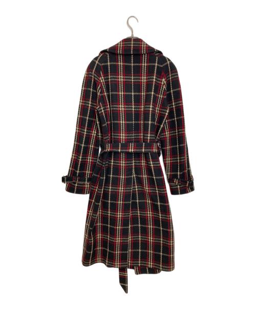 TAGLIATORE（タリアトーレ）TAGLIATORE (タリアトーレ) ラップコート ブラック×レッド×イエロー サイズ:46の古着・服飾アイテム