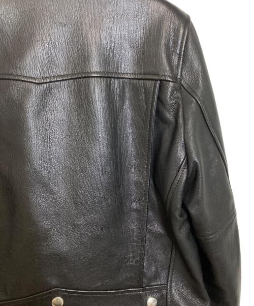 Rags McGREGOR（ラグスマックレガー）Rags McGREGOR (ラグスマックレガー) DOUBLE RIDER'S LEATHER JACKET ブラック サイズ:Sの古着・服飾アイテム