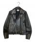 Rags McGREGOR（ラグスマックレガー）の古着「DOUBLE RIDER'S LEATHER JACKET」｜ブラック