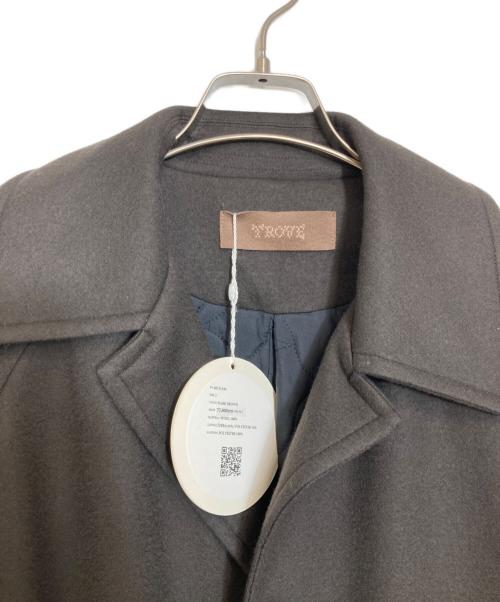 TROVE（トローヴ）TROVE (トローヴ) COMPRESS WOOL KNIT WRAP COAT ブラウン サイズ:3の古着・服飾アイテム