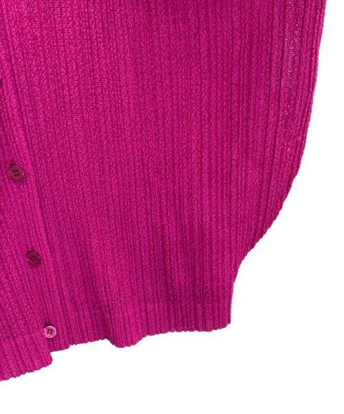 PLEATS PLEASE（プリーツプリーズ）PLEATS PLEASE (プリーツプリーズ) プリーツカーディガン ピンク サイズ:3の古着・服飾アイテム