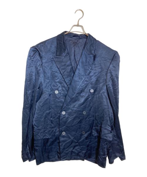BALENCIAGA（バレンシアガ）BALENCIAGA (バレンシアガ) Steroid Double Breasted Creased Jacket ネイビー サイズ:2の古着・服飾アイテム