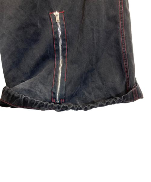 TRIPP（トリップ）TRIPP (トリップ) ステッチデザインカーゴパンツ ブラック×レッド サイズ:Mの古着・服飾アイテム