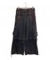 TRIPP（トリップ）の古着「ステッチデザインカーゴパンツ」｜ブラック×レッド