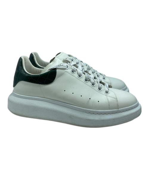 ALEXANDER McQUEEN（アレキサンダーマックイーン）ALEXANDER McQUEEN (アレキサンダーマックイーン) ローカットスニーカー ホワイト×グリーン サイズ:USの古着・服飾アイテム