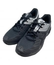 asics（アシックス）の古着「ローカットスニーカー」｜ブラック×シルバー