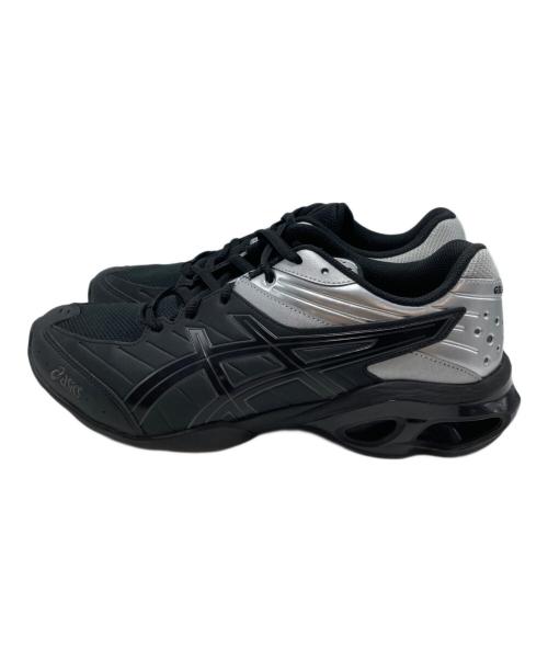 asics（アシックス）asics (アシックス) ローカットスニーカー ブラック×シルバー サイズ:US10の古着・服飾アイテム