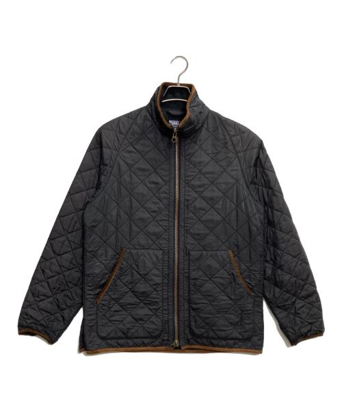 POLO RALPH LAUREN（ポロ・ラルフローレン）POLO RALPH LAUREN (ポロ・ラルフローレン) レザーエルボーキルティングジャケット グレー サイズ:Lの古着・服飾アイテム