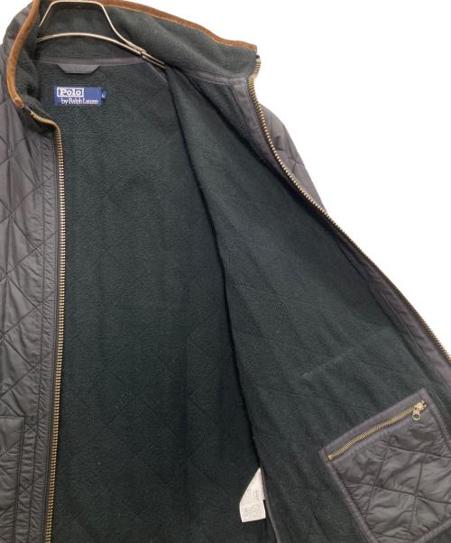 POLO RALPH LAUREN（ポロ・ラルフローレン）POLO RALPH LAUREN (ポロ・ラルフローレン) レザーエルボーキルティングジャケット グレー サイズ:Lの古着・服飾アイテム
