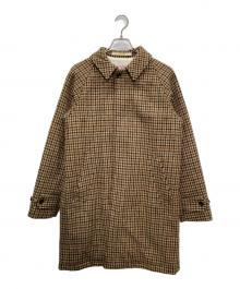 BEAMS PLUS×Harris Tweed（ビームスプラス×ハリスツイード）の古着「Bal Collar Coat Harris Tweed」｜ブラウン