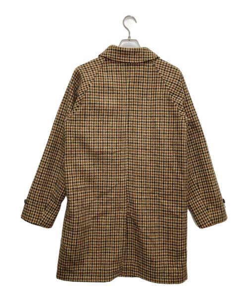 BEAMS PLUS（ビームスプラス）BEAMS PLUS (ビームスプラス) Harris Tweed (ハリスツイード) Bal Collar Coat Harris Tweed ブラウン サイズ:Sの古着・服飾アイテム
