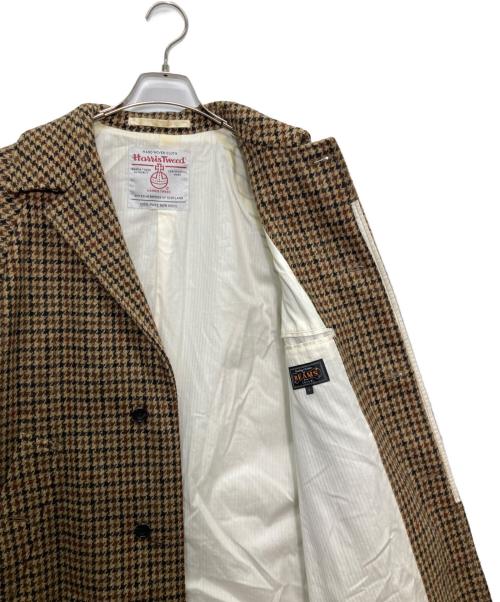 BEAMS PLUS（ビームスプラス）BEAMS PLUS (ビームスプラス) Harris Tweed (ハリスツイード) Bal Collar Coat Harris Tweed ブラウン サイズ:Sの古着・服飾アイテム