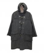 BURBERRYバーバリー）の古着「裏地ノバチェック カシミヤ混ダッフルコート」｜グレー