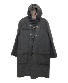 BURBERRY（バーバリー）の古着「裏地ノバチェック カシミヤ混ダッフルコート」｜グレー
