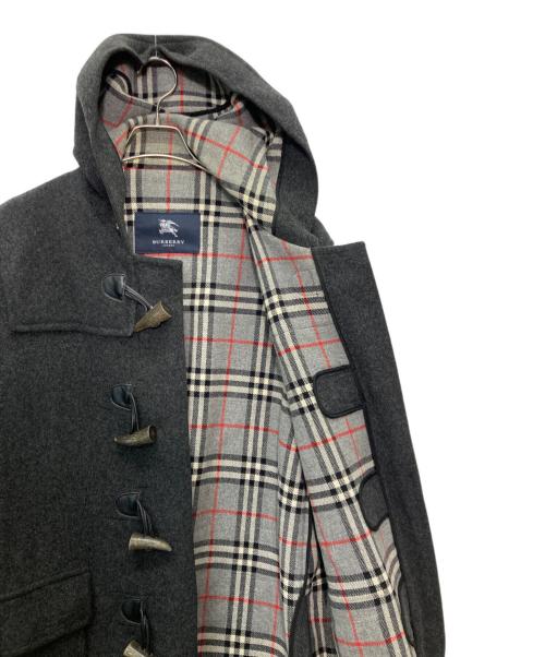 BURBERRY（バーバリー）BURBERRY (バーバリー) 裏地ノバチェック カシミヤ混ダッフルコート グレー サイズ:Mの古着・服飾アイテム