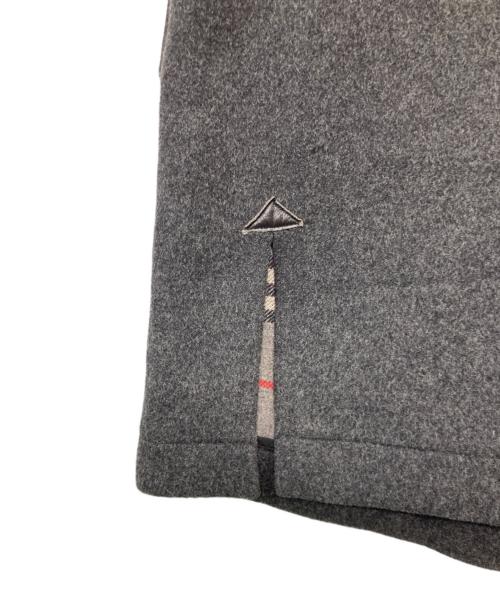 BURBERRY（バーバリー）BURBERRY (バーバリー) 裏地ノバチェック カシミヤ混ダッフルコート グレー サイズ:Mの古着・服飾アイテム