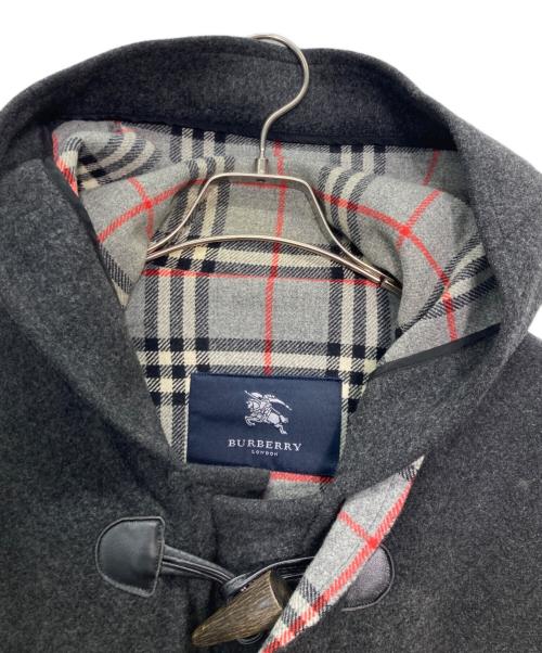 BURBERRY（バーバリー）BURBERRY (バーバリー) 裏地ノバチェック カシミヤ混ダッフルコート グレー サイズ:Mの古着・服飾アイテム